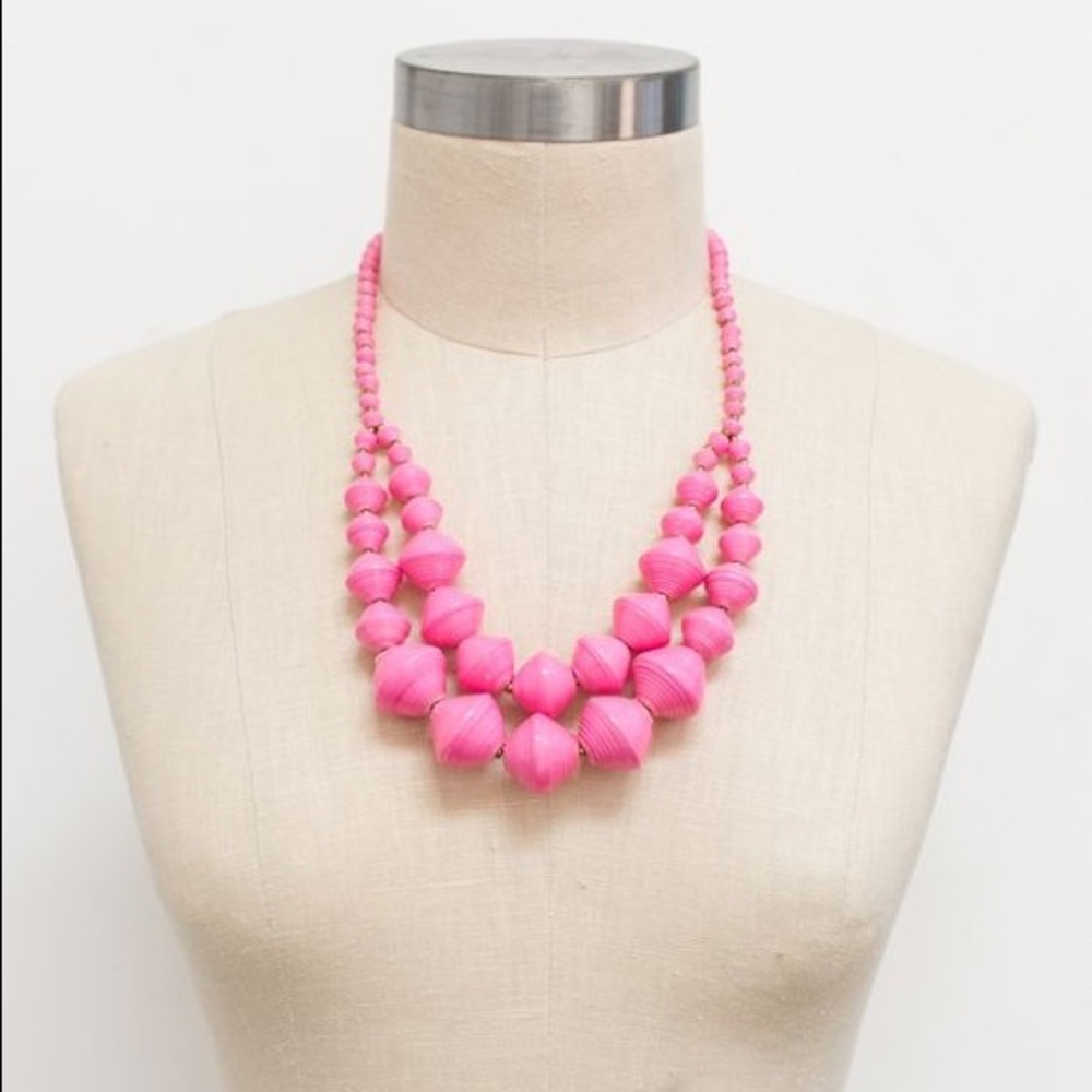 Splendid Rags x 31 Bits Pink Chunky Necklace